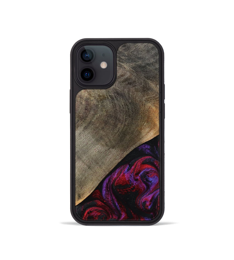 iPhone 12 mini Wood Phone Case - Gussie (Red, 791021)