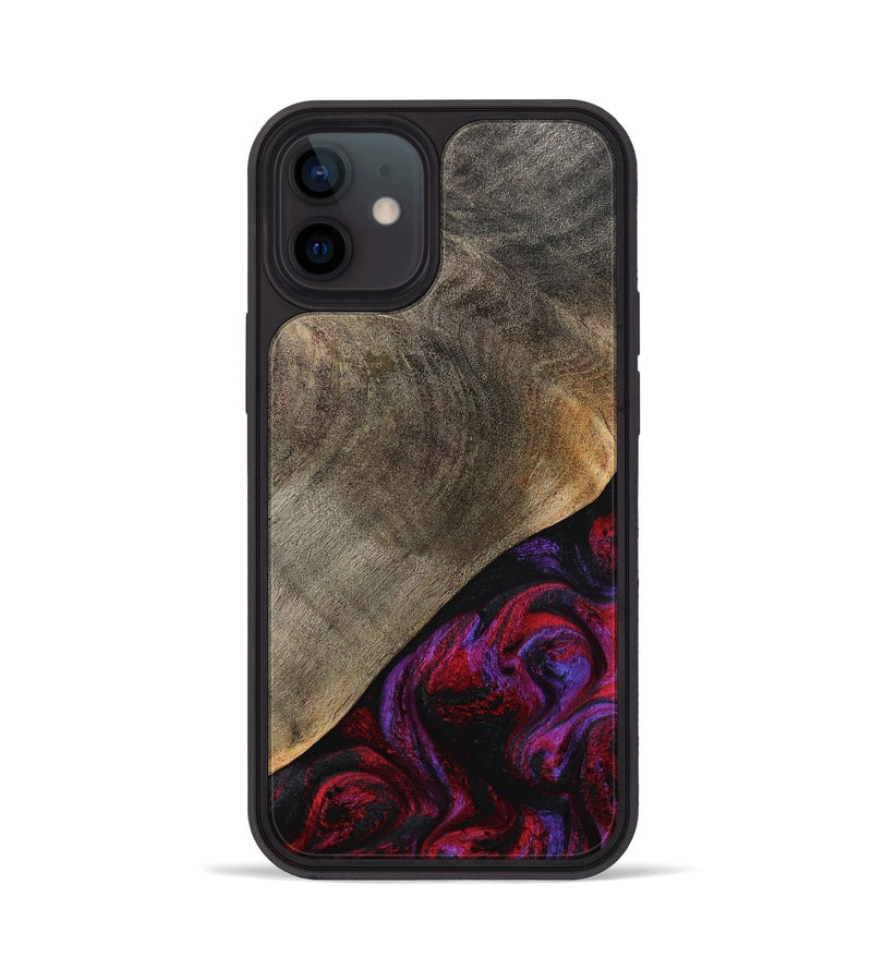iPhone 12 Wood Phone Case - Gussie (Red, 791021)