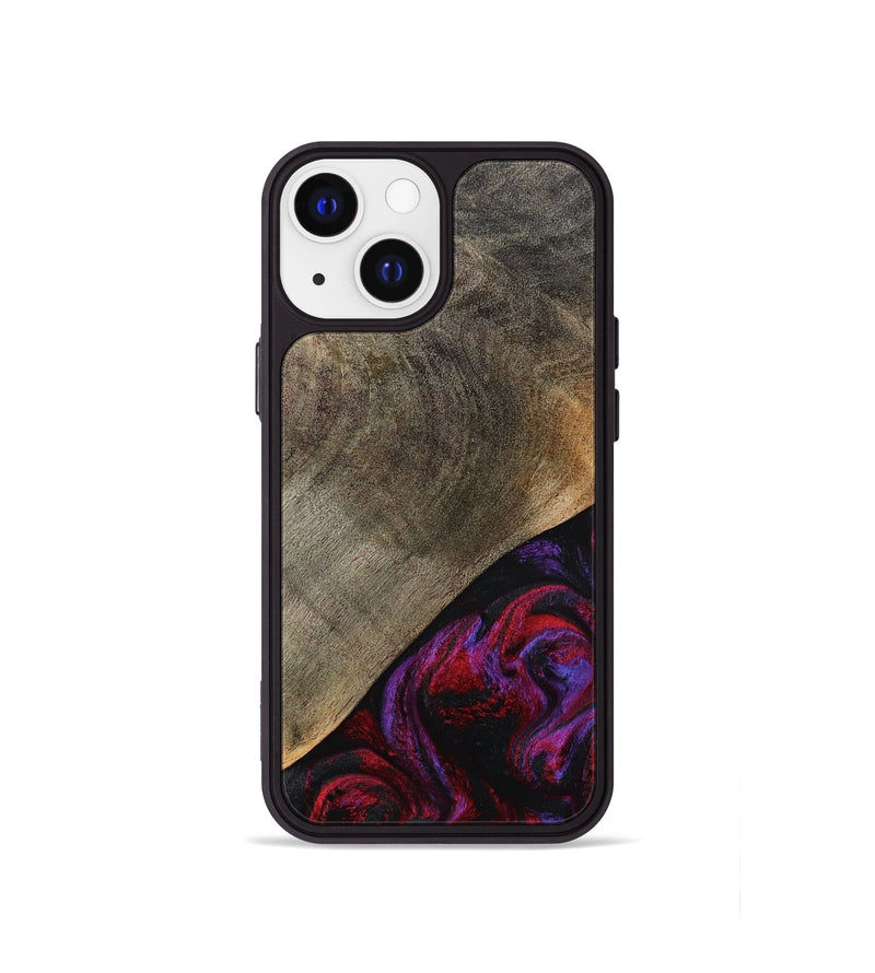 iPhone 13 mini Wood Phone Case - Gussie (Red, 791021)