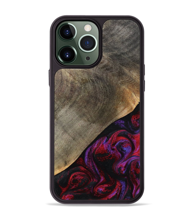 iPhone 13 Pro Max Wood Phone Case - Gussie (Red, 791021)