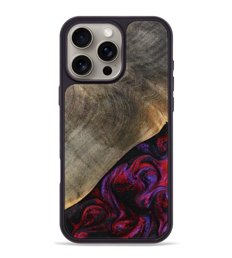 iPhone 16 Pro Max Wood Phone Case - Gussie (Red, 791021)