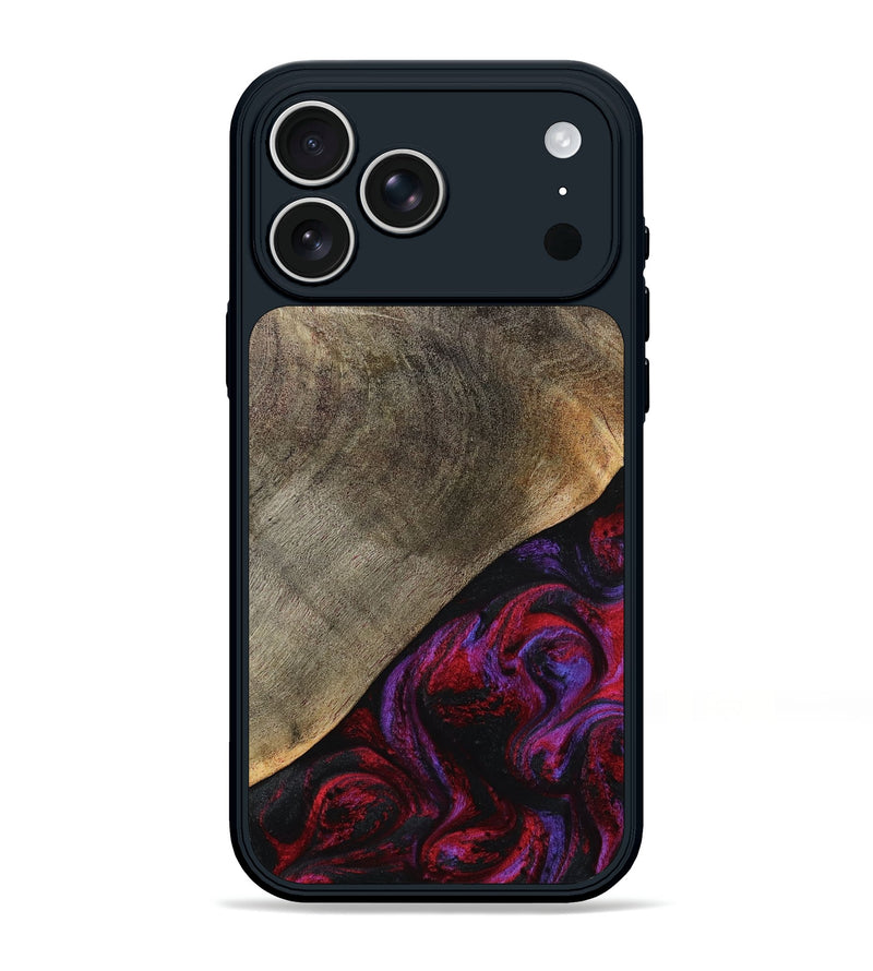 iPhone 17 Pro Max Wood Phone Case - Gussie (Red, 791021)