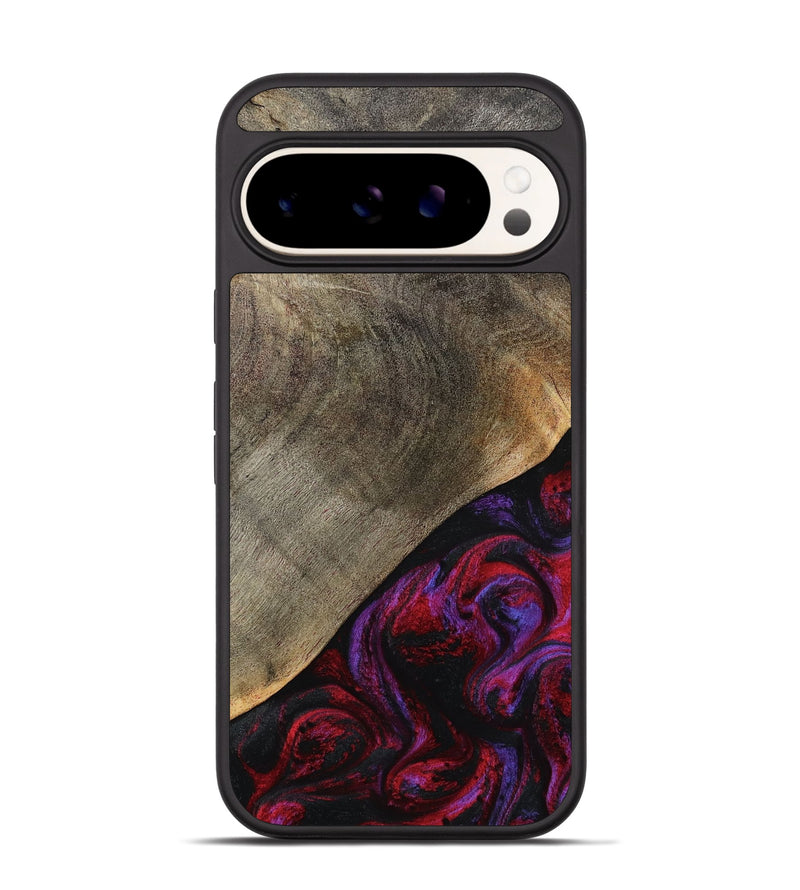 Pixel 9 Pro Wood Phone Case - Gussie (Red, 791021)