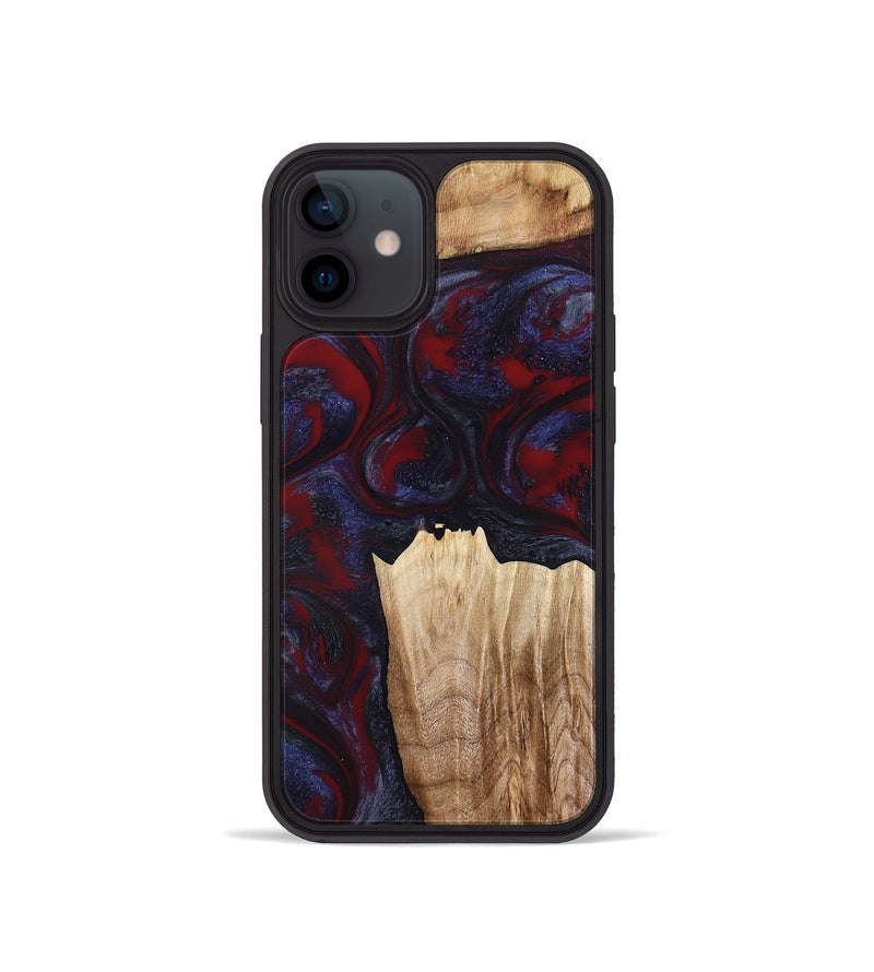 iPhone 12 mini Wood Phone Case - Azari (Red, 791023)