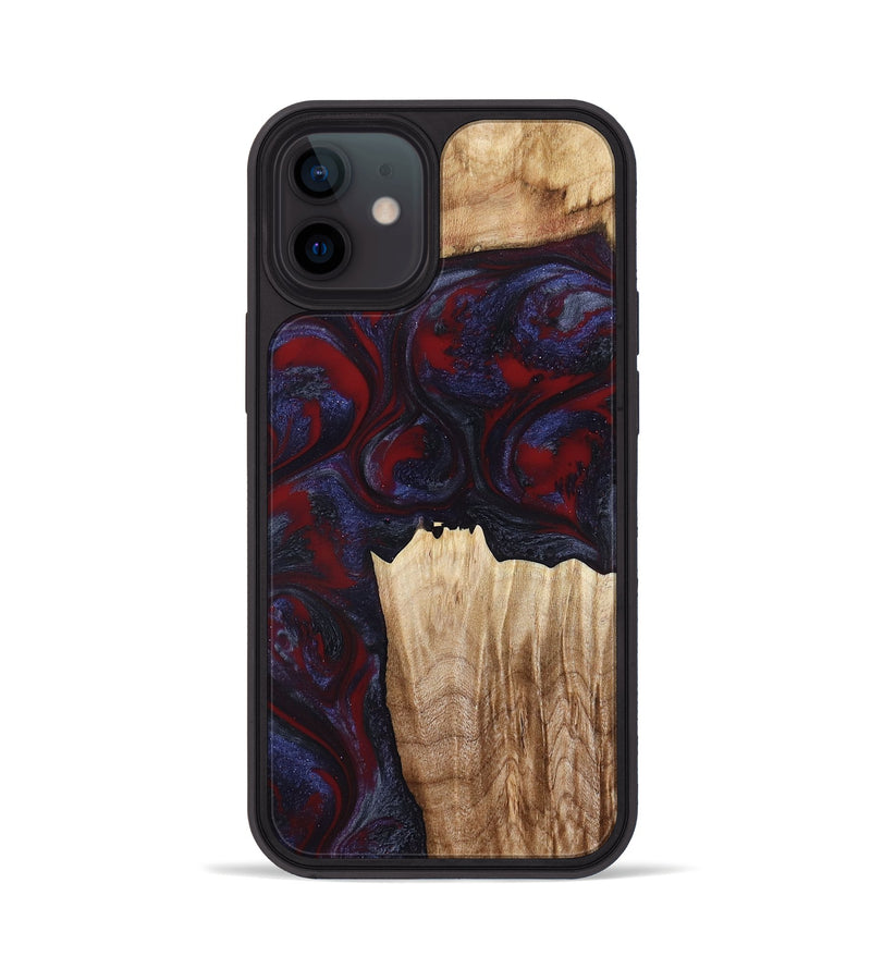 iPhone 12 Wood Phone Case - Azari (Red, 791023)