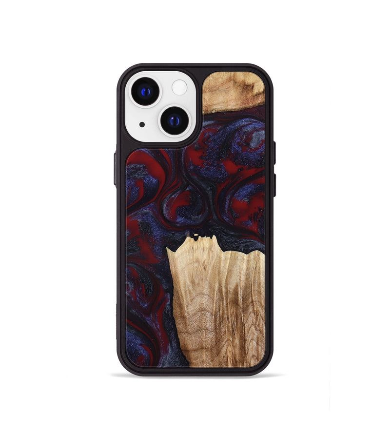 iPhone 13 mini Wood Phone Case - Azari (Red, 791023)