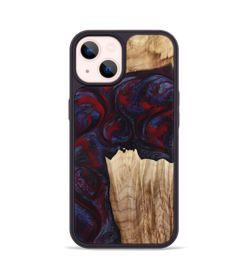 iPhone 14 Wood Phone Case - Azari (Red, 791023)
