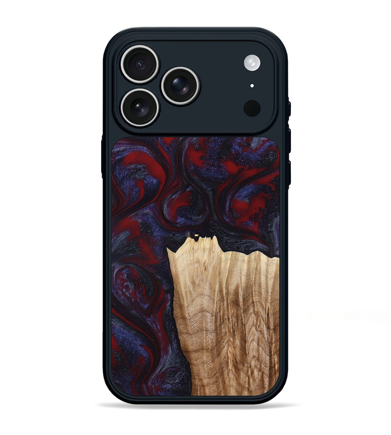 iPhone 17 Pro Max Wood Phone Case - Azari (Red, 791023)