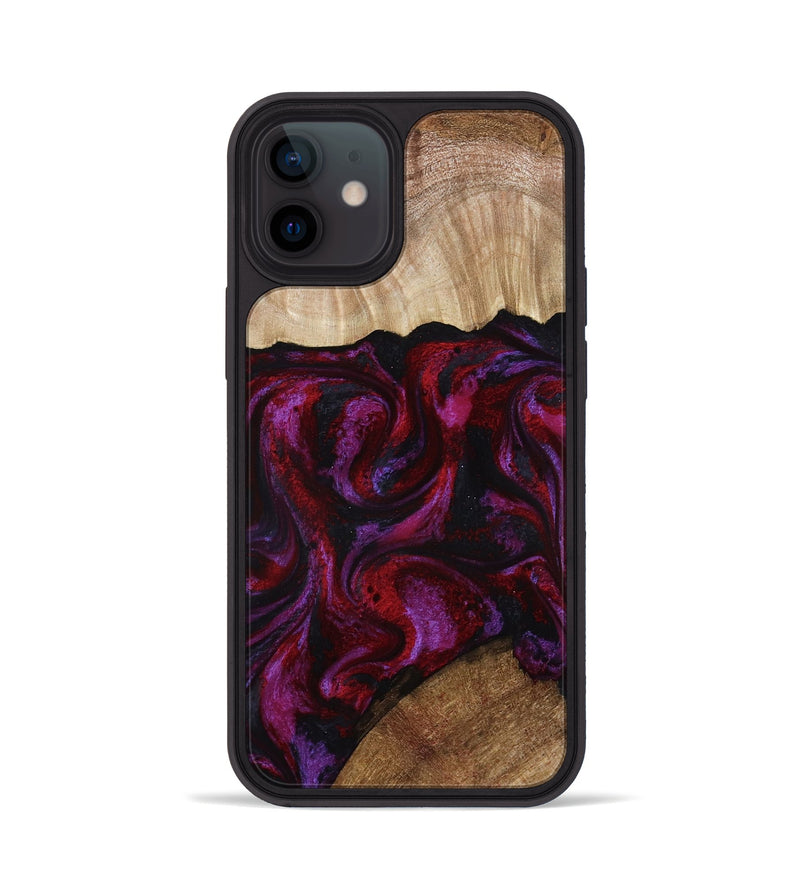 iPhone 12 Wood Phone Case - Katy (Red, 791024)