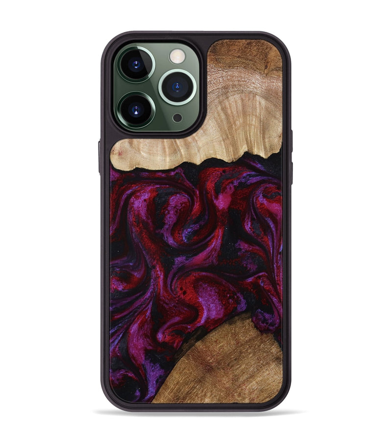 iPhone 13 Pro Max Wood Phone Case - Katy (Red, 791024)