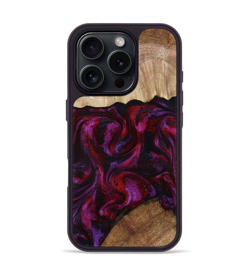 iPhone 16 Pro Wood Phone Case - Katy (Red, 791024)