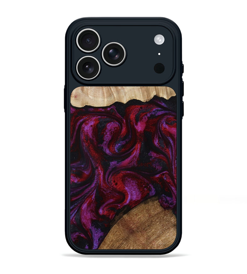 iPhone 17 Pro Max Wood Phone Case - Katy (Red, 791024)