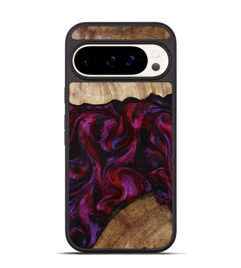 Pixel 9 Wood Phone Case - Katy (Red, 791024)