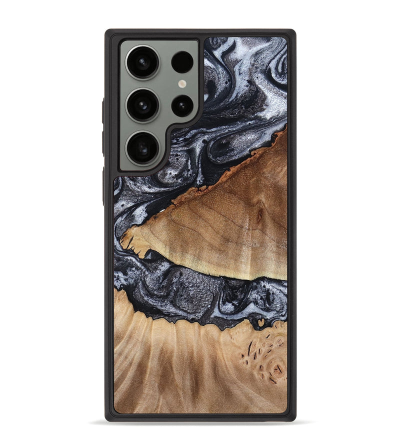 Galaxy S23 Ultra Wood Phone Case - Alta (Black & White, 791029)