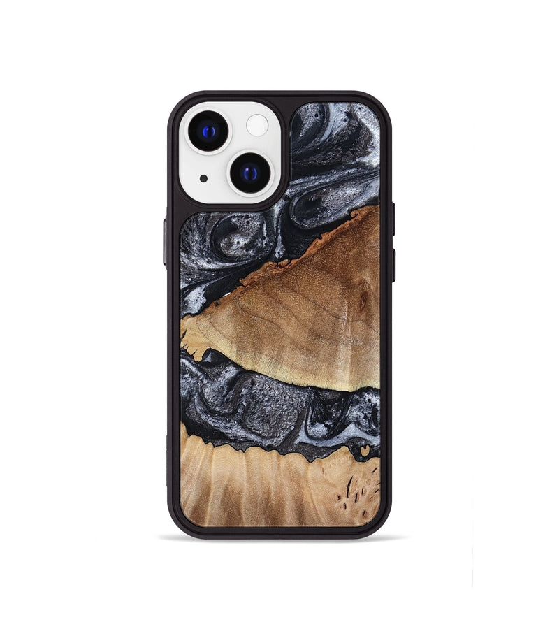 iPhone 13 mini Wood Phone Case - Alta (Black & White, 791029)