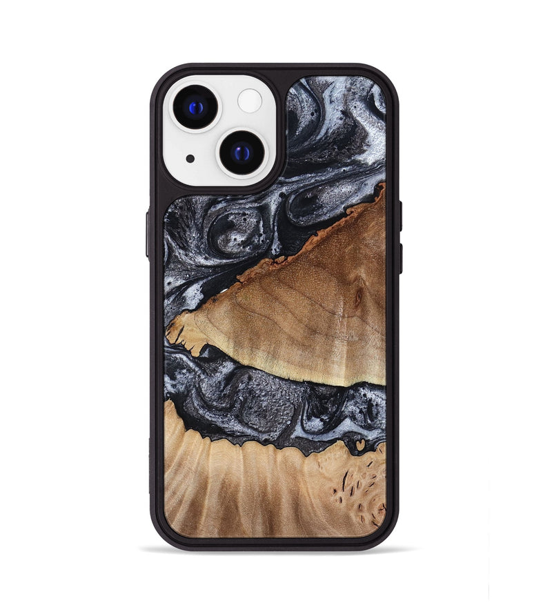 iPhone 13 Wood Phone Case - Alta (Black & White, 791029)