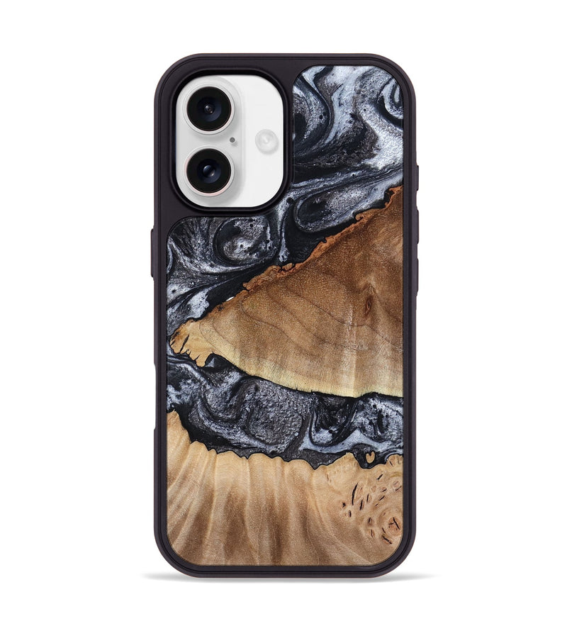 iPhone 17 Wood Phone Case - Alta (Black & White, 791029)