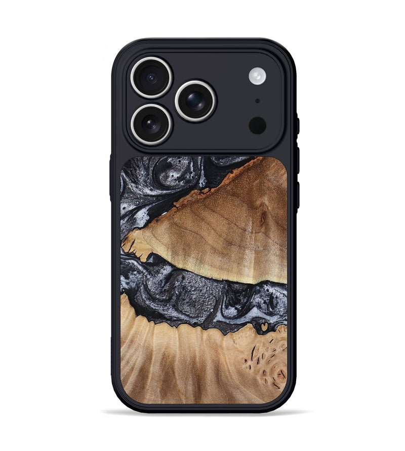 iPhone 17 Pro Wood Phone Case - Alta (Black & White, 791029)