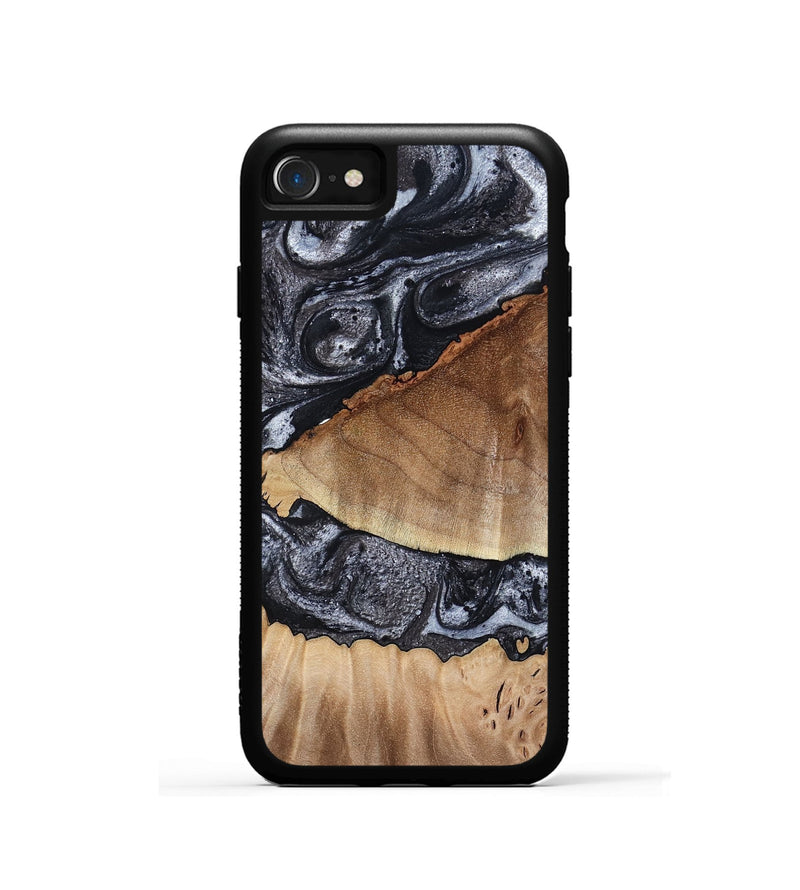 iPhone SE Wood Phone Case - Alta (Black & White, 791029)
