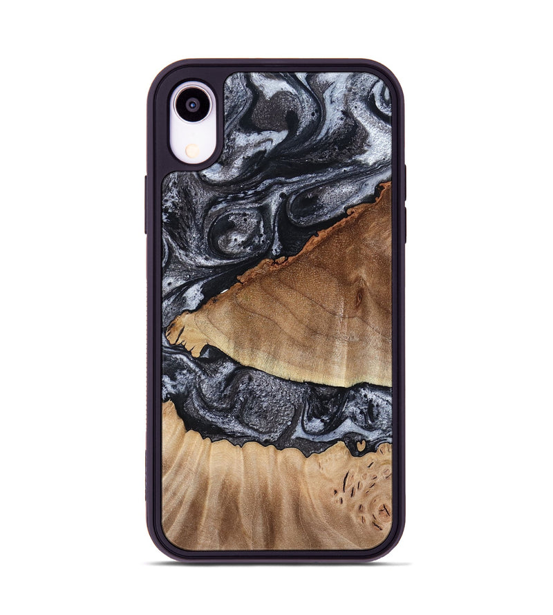 iPhone Xr Wood Phone Case - Alta (Black & White, 791029)