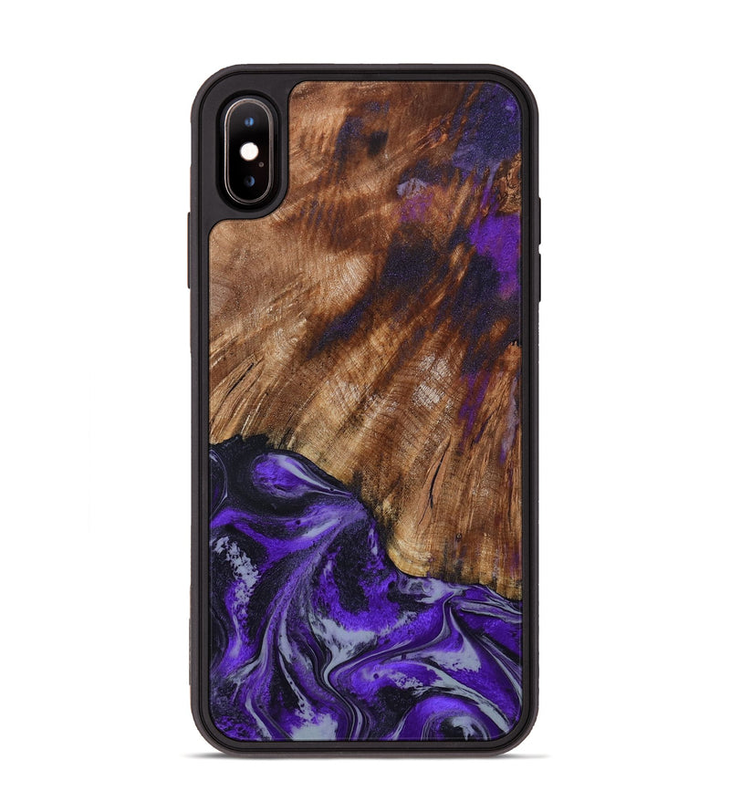 iPhone Xs Max Wood Phone Case - Allan (Purple, 791048)