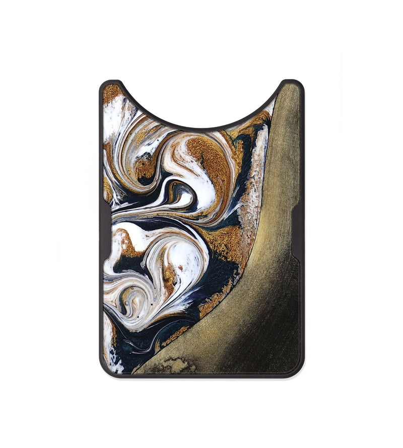 Alloy Wood Wallet - Ruben (Teal & Gold, 791075)