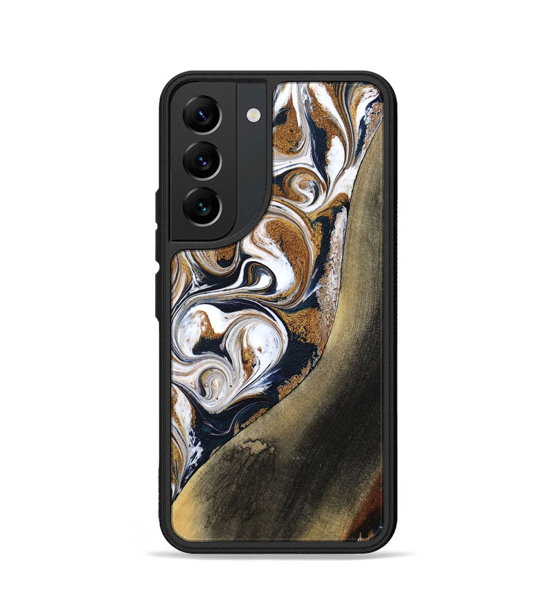 Galaxy S22 Wood Phone Case - Ruben (Teal & Gold, 791075)