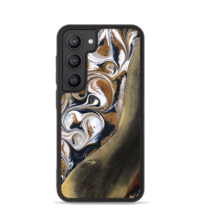 Galaxy S23 Wood Phone Case - Ruben (Teal & Gold, 791075)