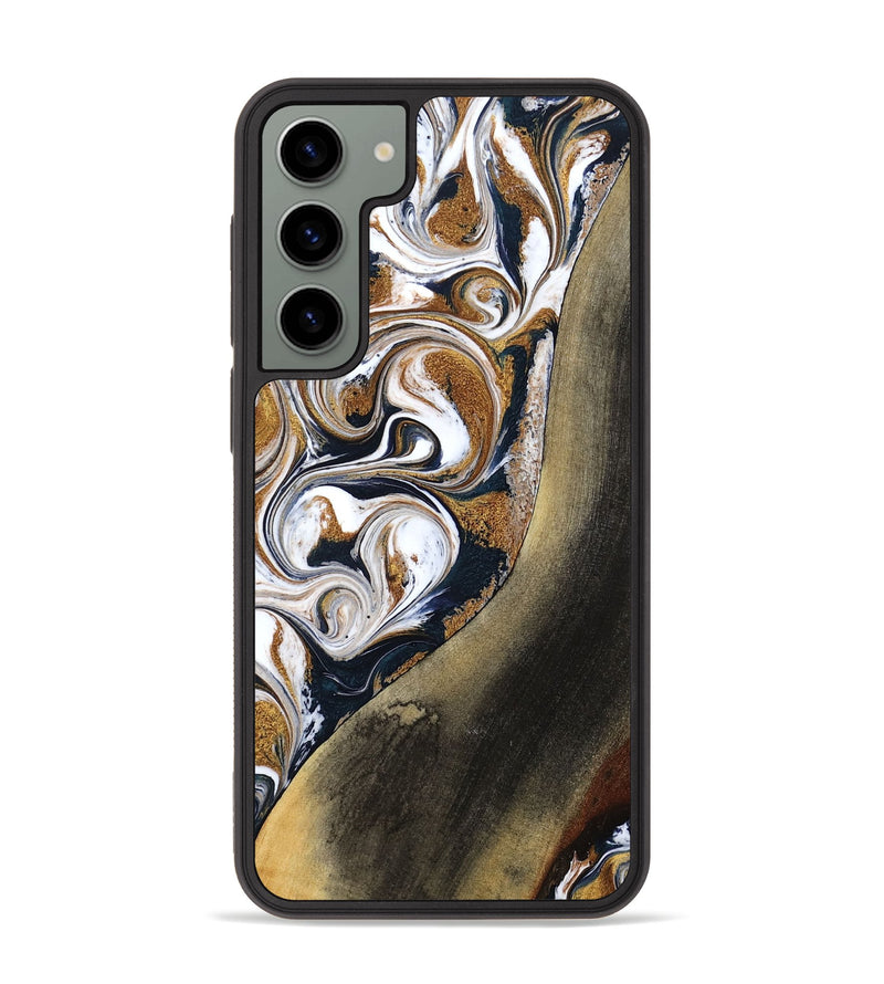 Galaxy S23 Plus Wood Phone Case - Ruben (Teal & Gold, 791075)