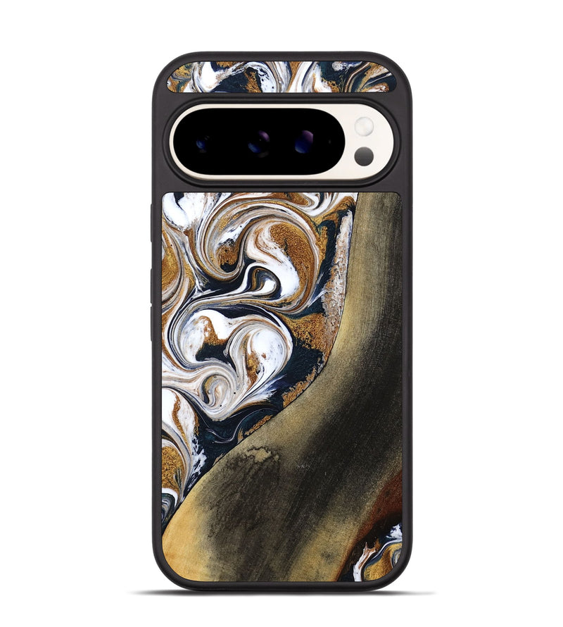 Pixel 9 Wood Phone Case - Ruben (Teal & Gold, 791075)