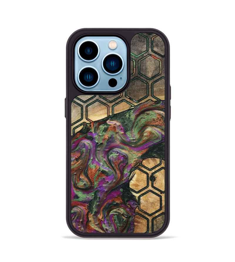 iPhone 14 Pro Wood Phone Case - Jaelyn (Pattern, 791077)