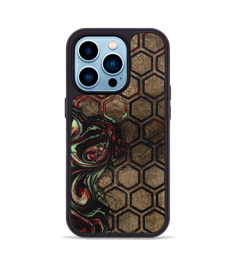 iPhone 14 Pro Wood Phone Case - Timothy (Pattern, 791086)
