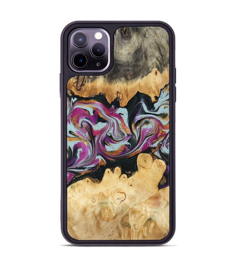 iPhone 11 Pro Max Wood Phone Case - Kai (Green, 791097)