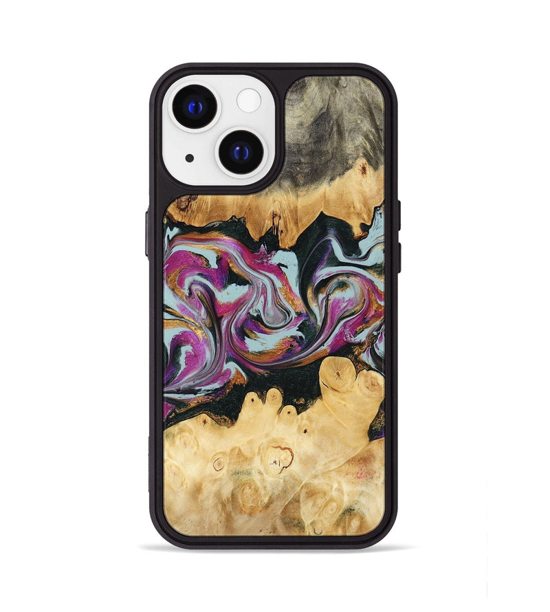 iPhone 13 Wood Phone Case - Kai (Green, 791097)