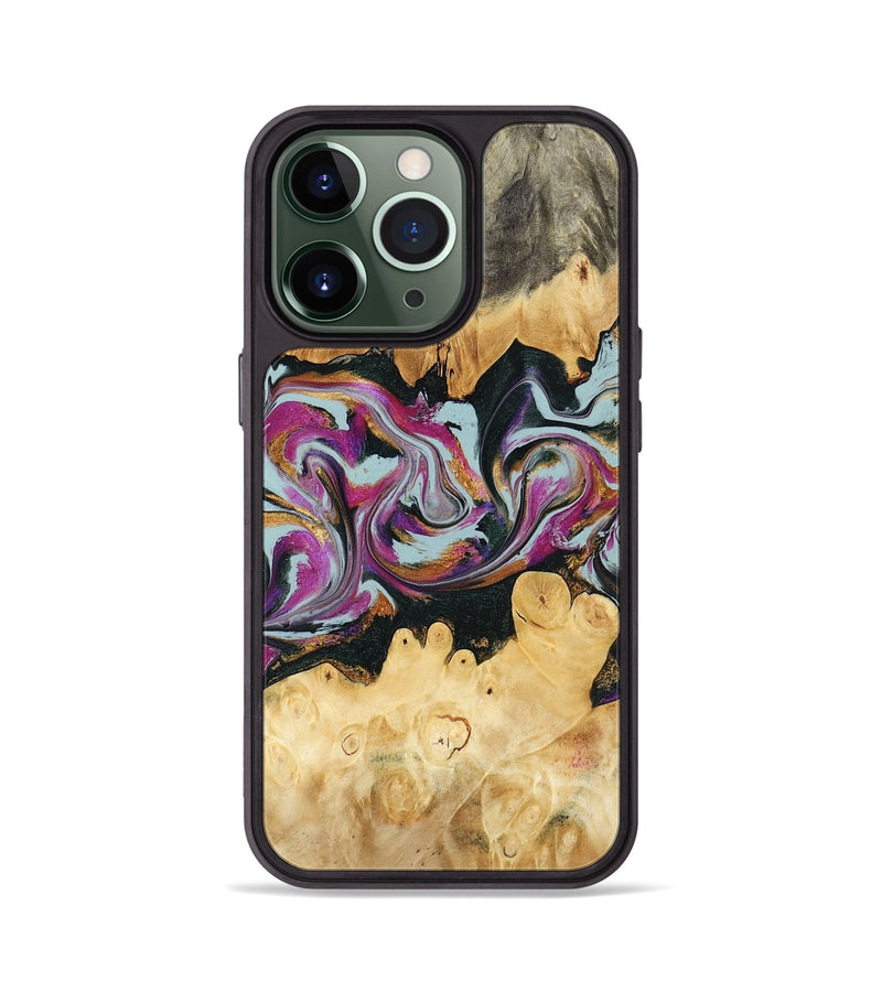 iPhone 13 Pro Wood Phone Case - Kai (Green, 791097)