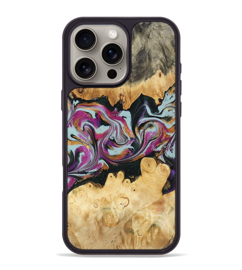 iPhone 16 Pro Max Wood Phone Case - Kai (Green, 791097)