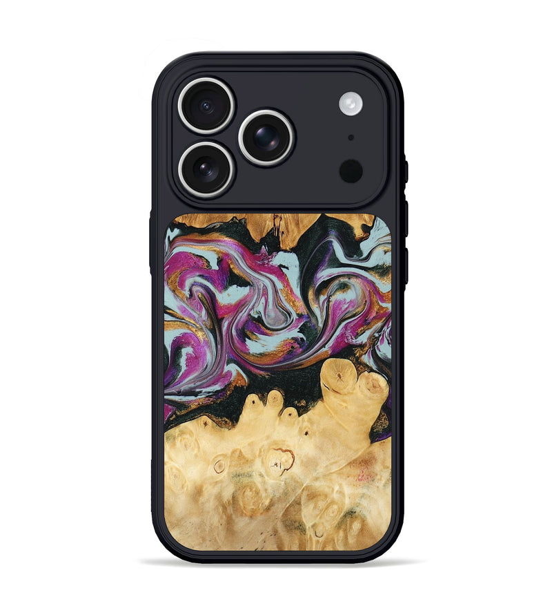 iPhone 17 Pro Wood Phone Case - Kai (Green, 791097)