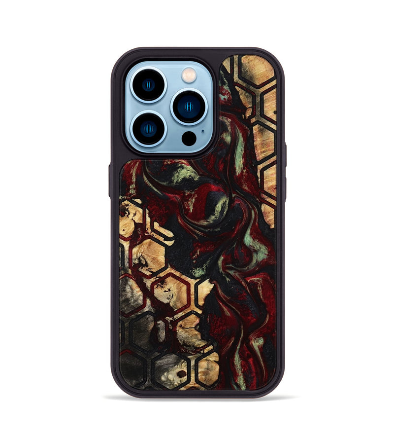 iPhone 14 Pro Wood Phone Case - Elbert (Pattern, 791101)