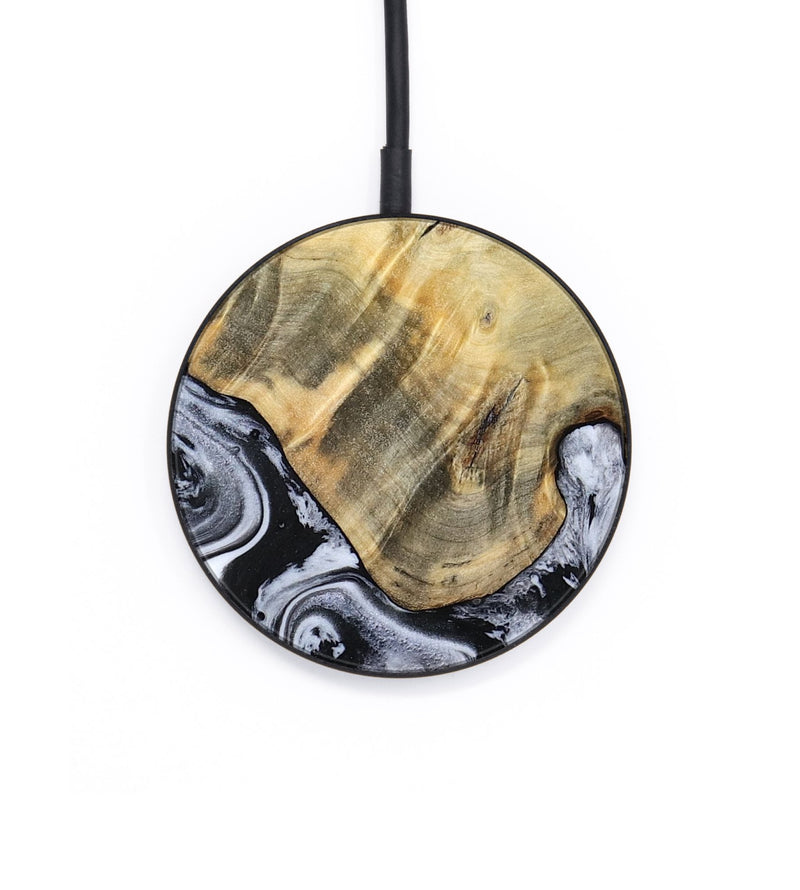 Circle Wood Wireless Charger - Lucca (Black & White, 791120)