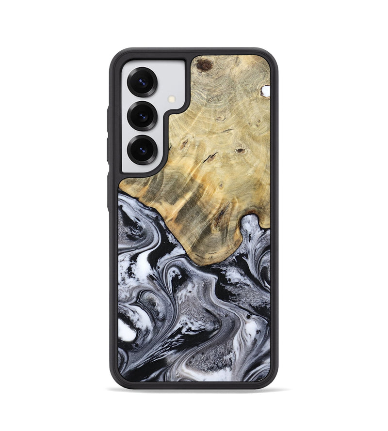 Galaxy S25 Wood Phone Case - Lucca (Black & White, 791120)