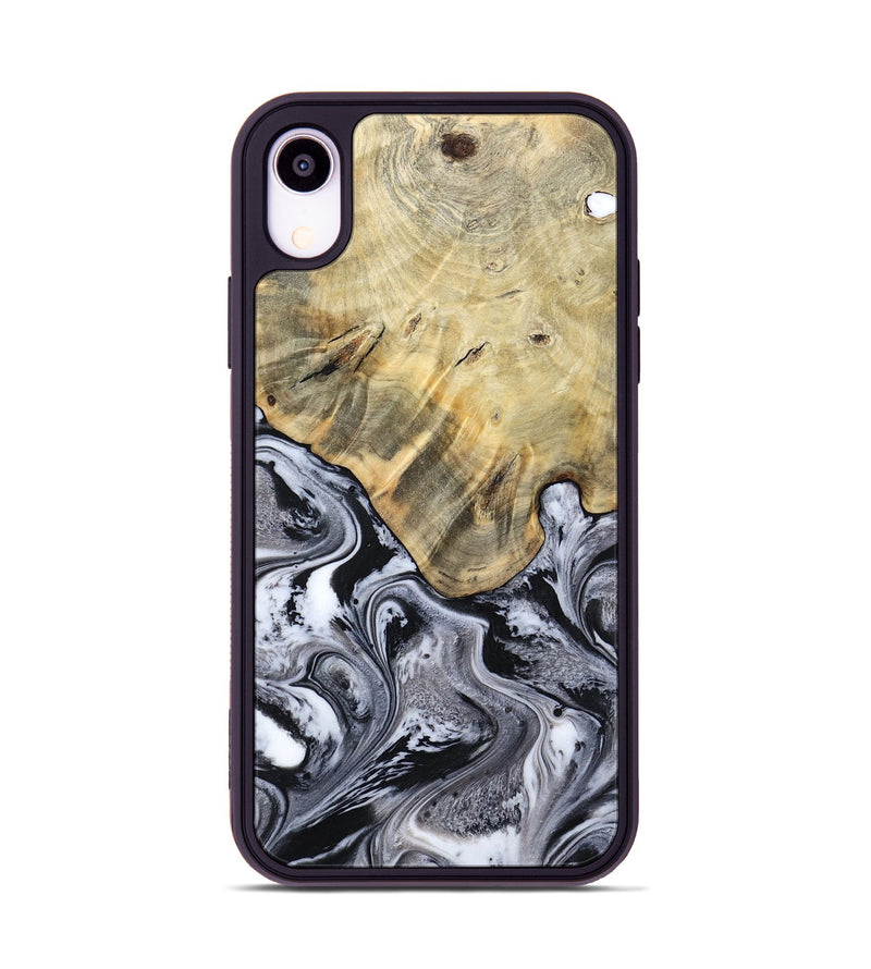 iPhone Xr Wood Phone Case - Lucca (Black & White, 791120)