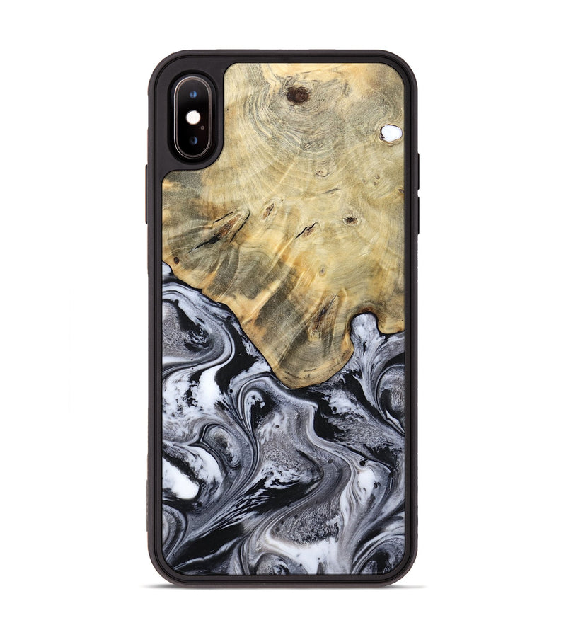 iPhone Xs Max Wood Phone Case - Lucca (Black & White, 791120)