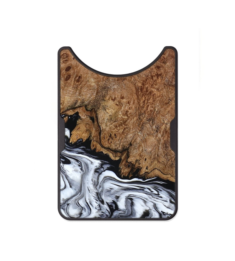 Alloy Wood Wallet - Debi (Black & White, 791124)