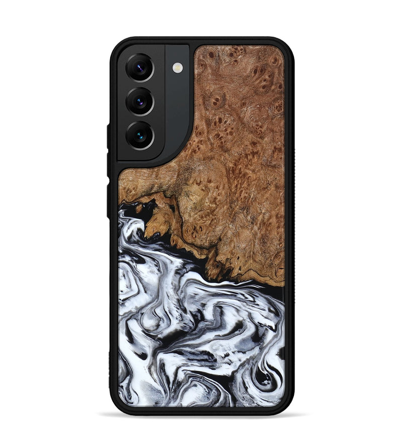 Galaxy S22 Plus Wood Phone Case - Debi (Black & White, 791124)