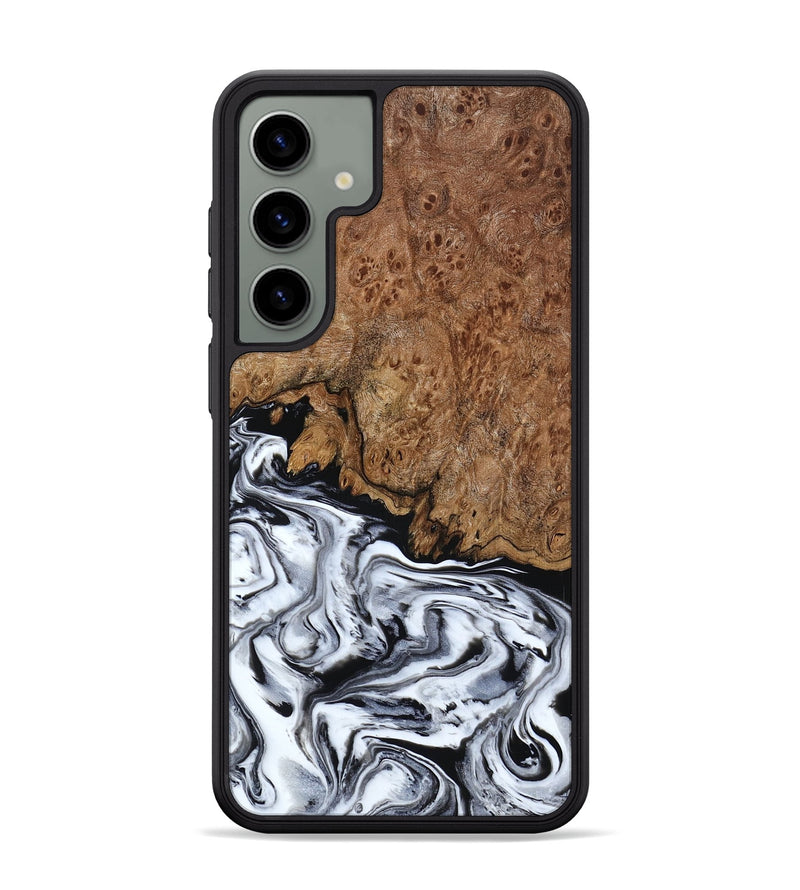 Galaxy S24 Plus Wood Phone Case - Debi (Black & White, 791124)