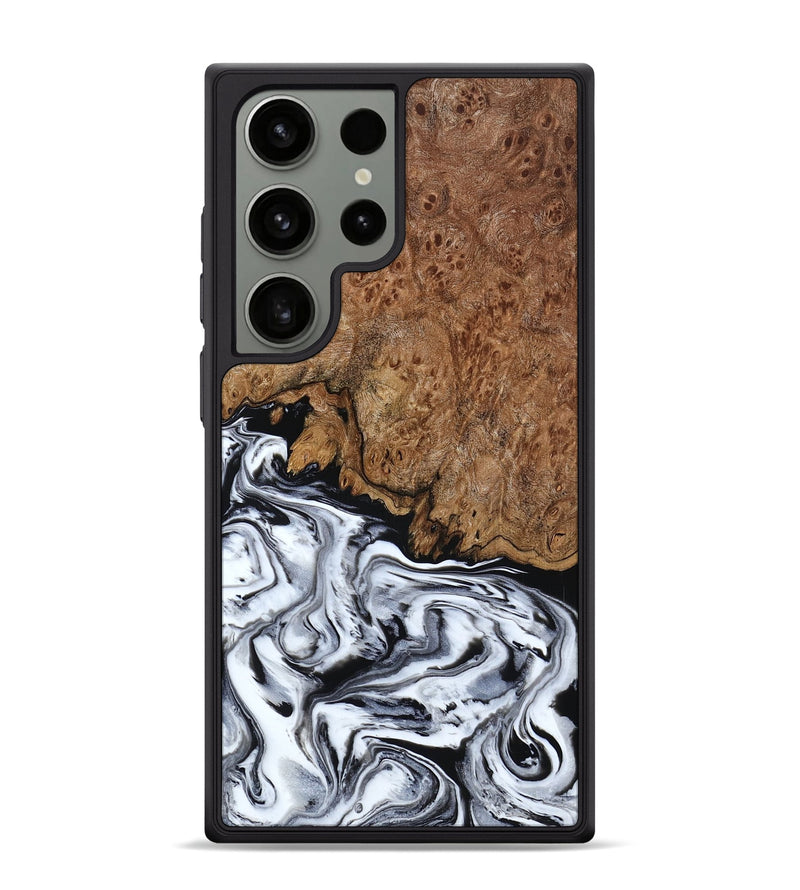 Galaxy S24 Ultra Wood Phone Case - Debi (Black & White, 791124)