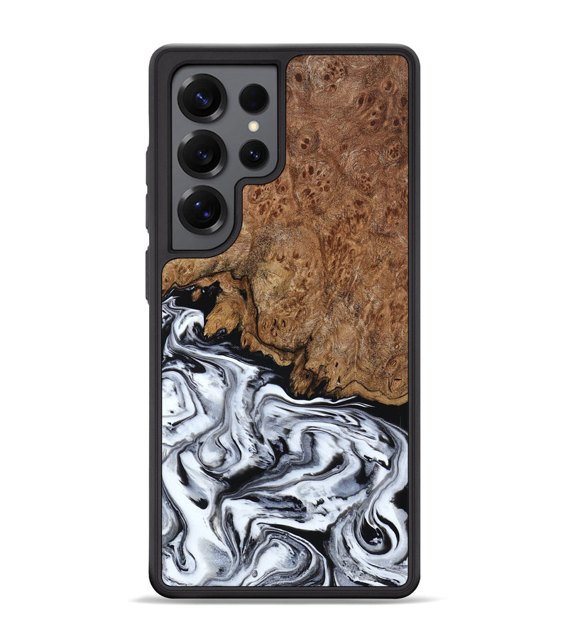 Galaxy S25 Ultra Wood Phone Case - Debi (Black & White, 791124)