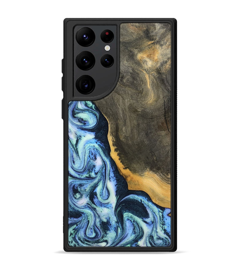 Galaxy S22 Ultra Wood Phone Case - Sanaa (Blue, 791130)