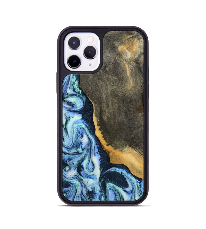 iPhone 11 Pro Wood Phone Case - Sanaa (Blue, 791130)