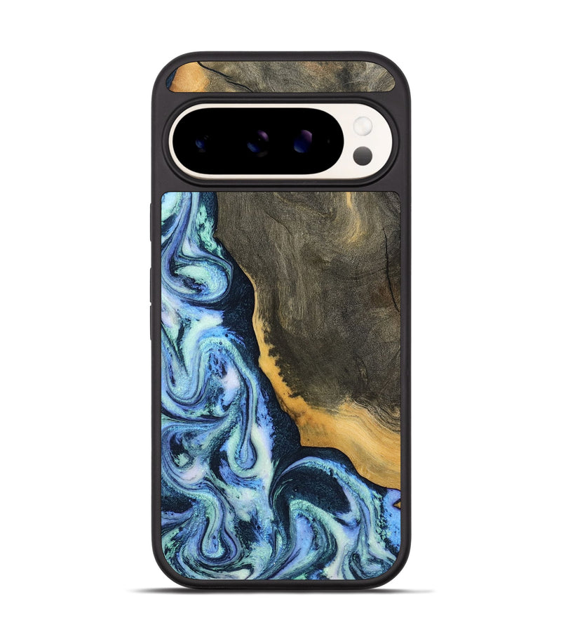 Pixel 9 Wood Phone Case - Sanaa (Blue, 791130)